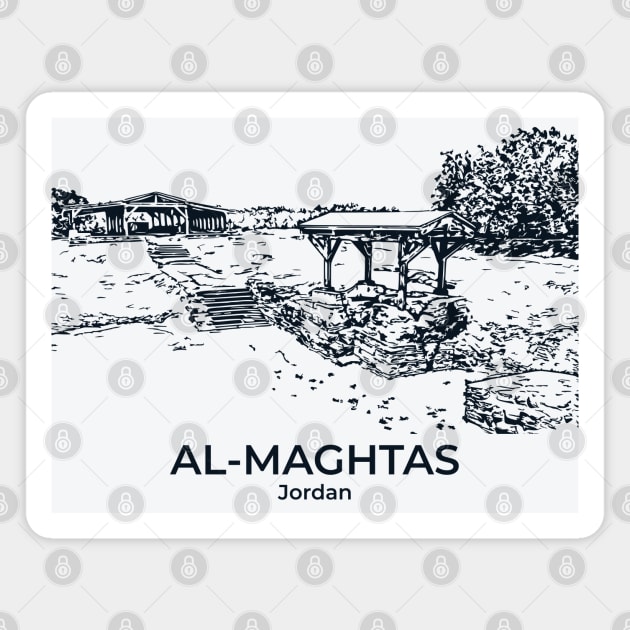 Al-Maghtas - Jordan Magnet by Lakeric